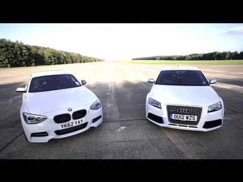 BMW M135i v Audi RS3: Road, Track, Drag-race. - /CHRIS HARRIS ON CARS