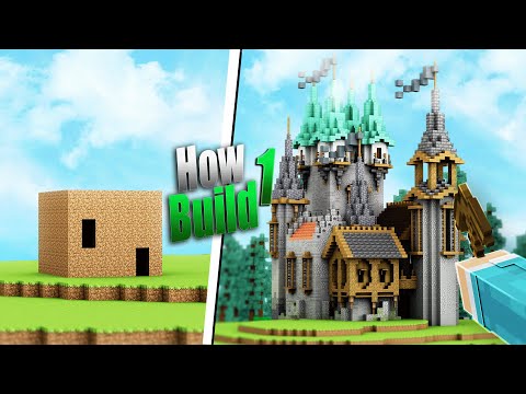 كيف تحترف بناء القلاع في ماين كرافت 🏰 !!