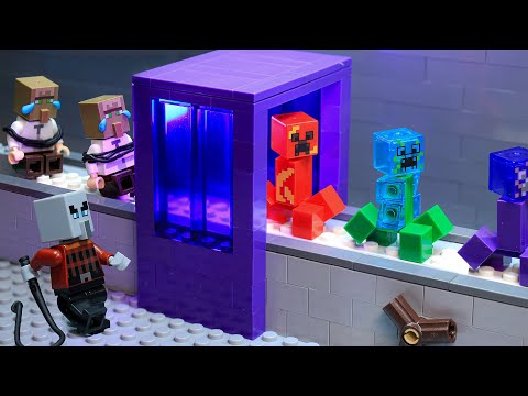 The Story Of Minecraft's First Charged Creeper Factory | Lego Minecraft Animation
