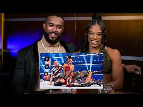 Bianca Belair and Montez Ford react to WrestleMania 38 Title Match: WWE Playback