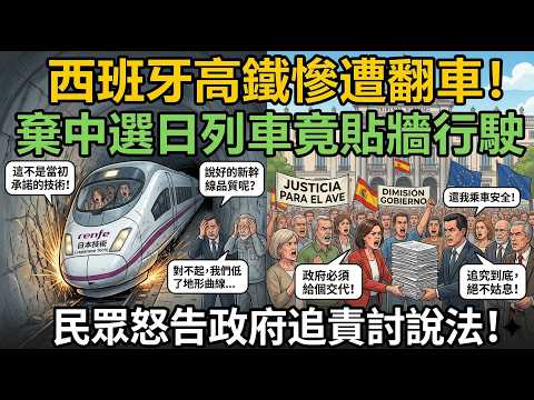 近八億歐元全數打水漂!西班牙棄中選日買高鐵竟淪為全歐笑柄,列車貼牆行駛項目全面爛尾,民眾怒告政府誰來負責?