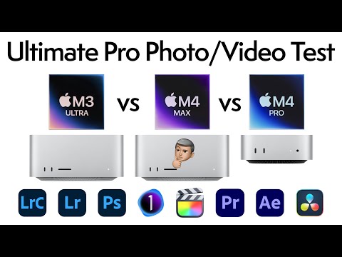Ultimate Mac Studio M4 Max, M3 Ultra, Mac Mini M4 Pro, Pro Photo/Video Tests!