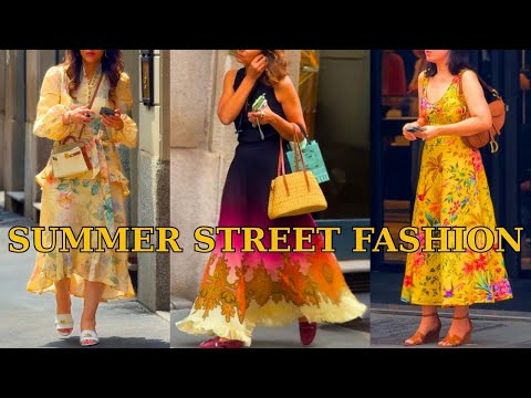 Summer 2025 Street Style Inspiration, Elegant Milanese Flair, Must-Have Outfits & Soft Luxury (24°C)