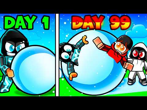 ROBROS MAKE THE BIGGEST SNOWBALL IN ROBLOX!