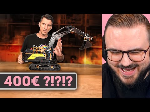 The hero dismantles the 400€ Lego excavator