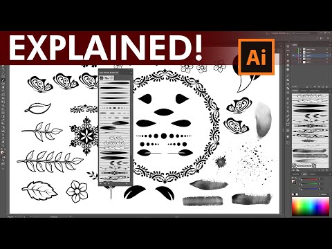 How to Manage Save and Work with Brushes - Adobe Illustrator Tutorial
