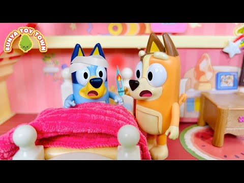 BLUEY Pretends To Be Sick | Lessons For Kids | Bluey Toys Pretend Play