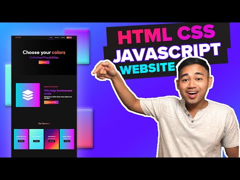 HTML CSS Javascript Website Tutorial - Responsive Beginner JS Project with Smooth Scroll