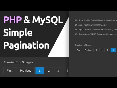 Creating a Simple Pagination Using PHP and MySQL