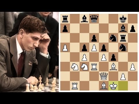 Бобби Фишер разносит Корчного в Староиндийке черными! Шахматы.