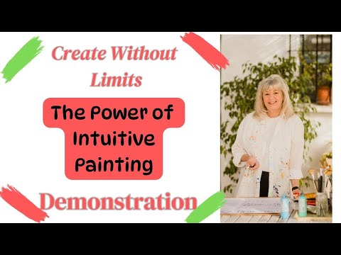 Abstract Acrylic Intuitive Painting Process Tutorial and Techniques