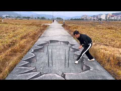 Amazing Drawing With Charcoal & Chalk So Amazing Illusion 3D Street Art