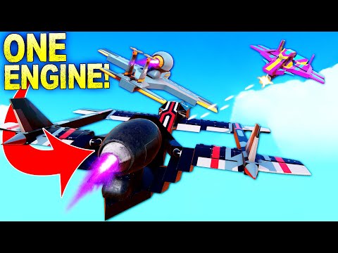 ONE ENGINE ONLY: Who Can Build the Best SINGLE THRUSTER Fighter Plane?