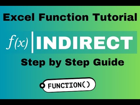 Excel INDIRECT Function _Free Excel Advanced Function Tutorial (Step by Step Guide)
