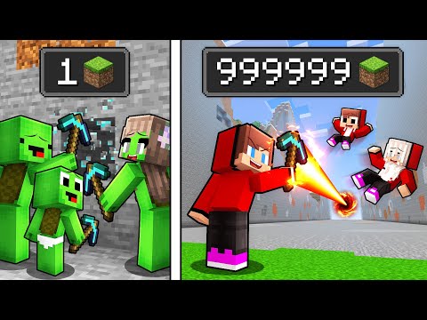 Mikey Family vs JJ Family Mine Battle Challenge in Minecraft (Maizen)