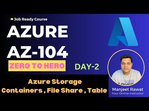 Azure AZ-104 Zero to Hero Playlist 2024 ! Configure Storage Account ! Day-2