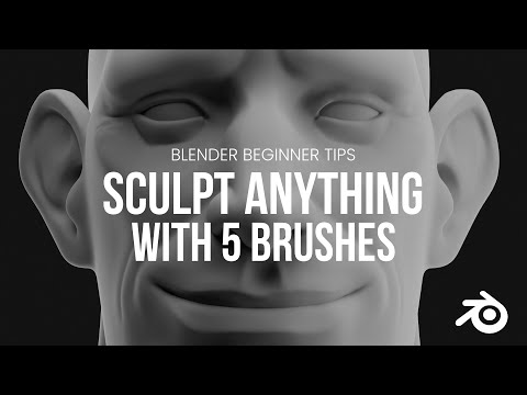 Sculpt Anything With These 5 Brushes - Blender Beginner Sculpting Tips