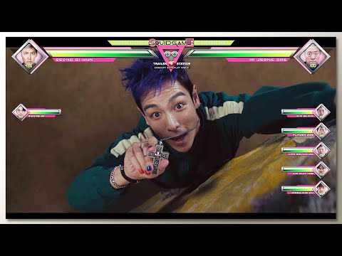 Team Gi-hun vs Team Jeong-dae with Healthbars