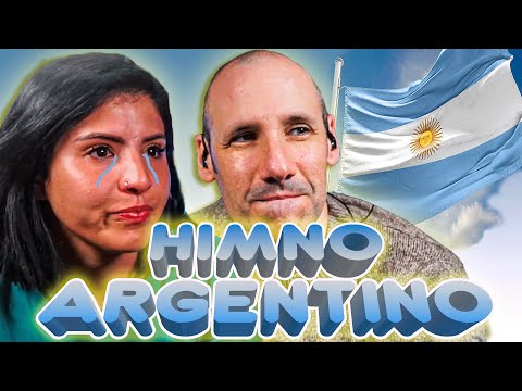 🇦🇷🇦🇷 Reacción al HIMNO ARGENTINO | Mi novia ARGENTINA se emociona escuchando el himno 🇦🇷🇦🇷