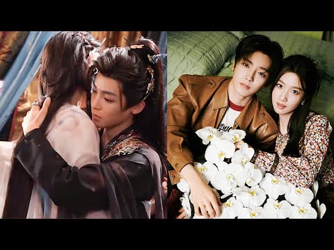 Hou Minghao and Lu Yuxiao's steamy kiss scene revealed! They get up close and flirt on set!