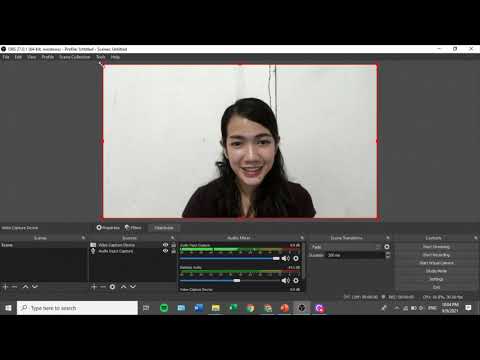 Record your Powerpoint Presentation using OBS Studio