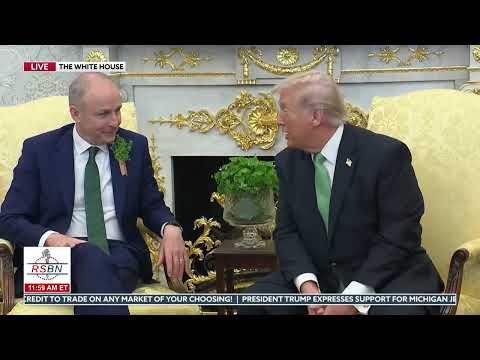 FULL EVENT: President Trump Hosts the Taoiseach of Ireland at the White House - 03/17/26