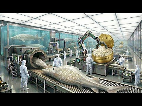 Harvesting World's Most EXPENSIVE Food ($113,000/kg): Albino "White Gold" Caviar (Full Process) ⚪🐟💰