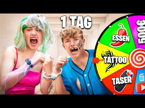 EXTREM GLÜCKSRAD bestimmt 24 Stunden unser Leben!😫(komplett Cringe)