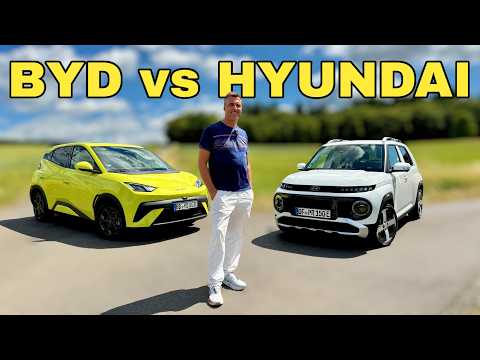 BYD DOLPHIN SURF oder HYUNDAI INSTER? E-Kleinwagen im Vergleich | Test | Preis | 2025