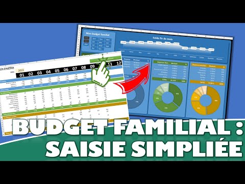 Comment ajouter une saisie simplifiée dans le budget familial Excel ?