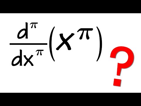 pi-th derivative of x^pi