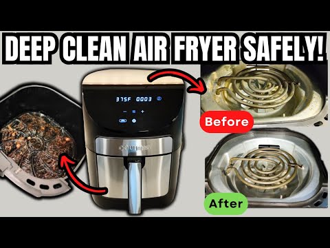 DON'T Boil Water in your Air Fryer! 🫢 😱 This is How I Clean My Air Fryer Basket and Heating Element