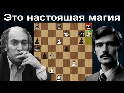 Михаил Таль жертвует КОНЯ, СЛОНА и ЛАДЬЮ Антону Дезе! Нови-Сад 1974.Шахматы