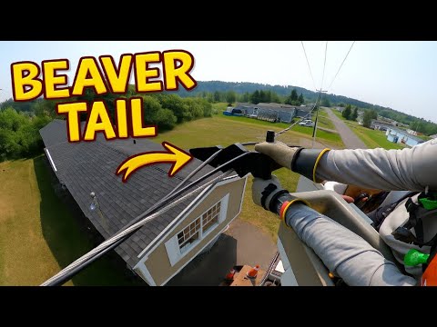 Hooking up power to a new home...  Mid-span tap!