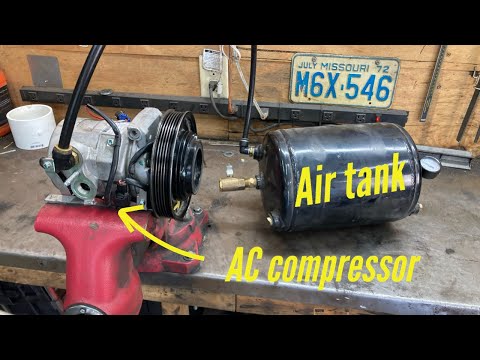 Will an AC compressor work as an Air compressor? Lets find out.