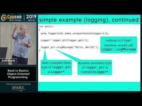 Back to Basics: Object-Oriented Programming - Jon Kalb - CppCon 2019