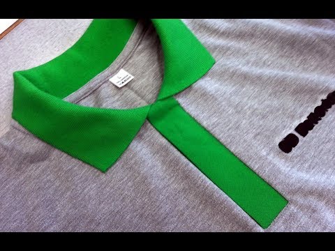 How to sew a polo shirt lacosta DIY Sewing course. Kurs szycia plisa polo koszulka z dzianiny
