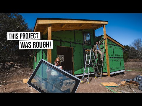 Our Cabin Renovation CONTINUES! Installing Our HUGE WINDOWS + We’ve Got Intruders 😳