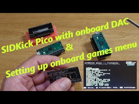 How to make a SIDKick Pico with onboard DAC Commodore 64 128