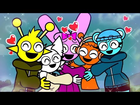 SPRUNKI GROW UP FALL IN LOVE | Incredibox Sprunki Cartoon Animation