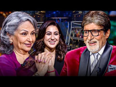KBC शो में पुरानी अभिनेत्री Sharmila Tagore और उनकी पोती Sara Ali Khan आईं l New Episode l Amitabh
