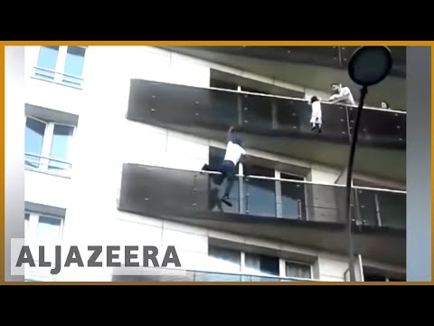 🇫🇷 Spiderman of Paris: Malian saves toddler from balcony in France | Al Jazeera English
