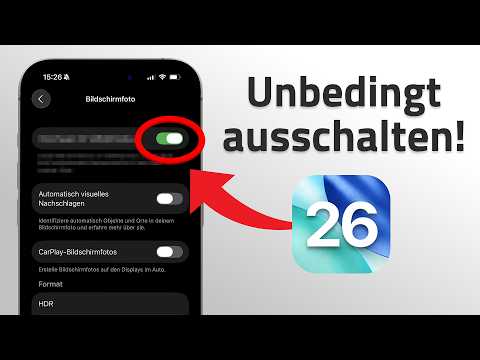 iOS 26 Einstellungen, die du SOFORT abschalten solltest