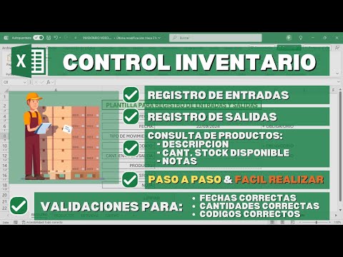 COMO CREAR CONTROL DE ALMACEN INVENTARIO DE ENTRADAS SALIDAS Y STOCK EN EXCEL CON MACROS 📦🔄📊