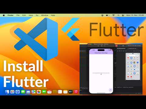 How to Install Flutter on Visual Studio Code On Mac | With Emulator ( M1/ M2/ M3)