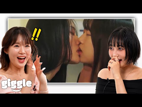 Korean Lesbians React to GL K-Drama Kisses For the First Time!