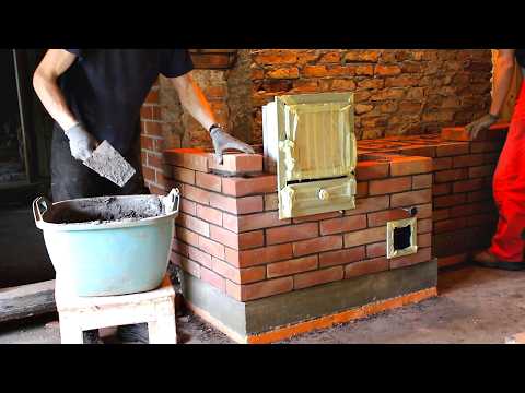 A unique stove that saves 50% of wood, heats for 50 hours, built instead of an iron stove