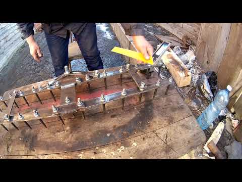 Harrow for a walk-behind tractor. DIY, from metal to finished product.