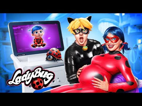 Ciężarna Miraculous Biedronka i Czarny Kot! / Świetne Tricki Dla Rodziców