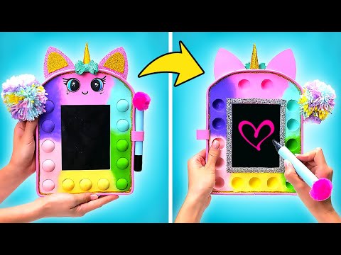 DIY Unicorn Drawing Board 🦄✨ Best DIY School Supplies